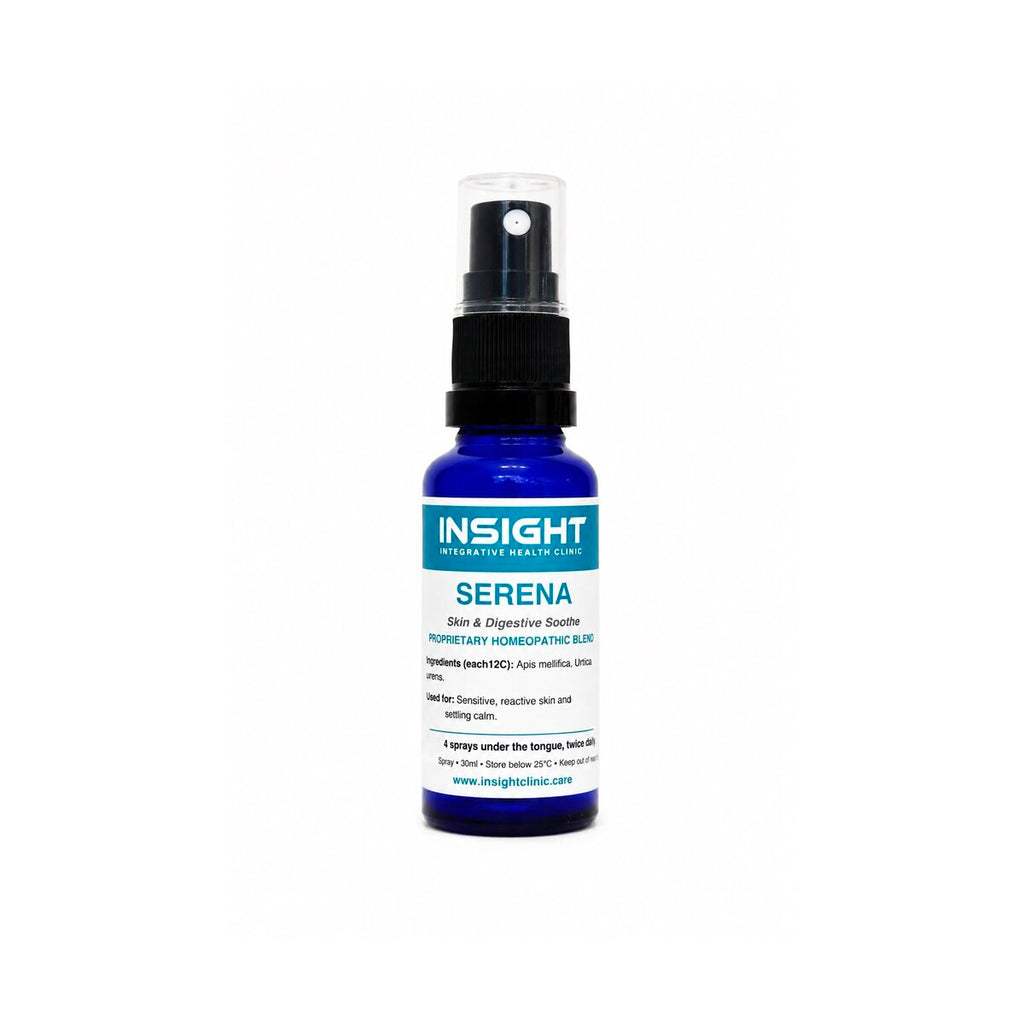 SERENA — Skin & Digestive Soothe homeopathic oral spray, 30ml bottle