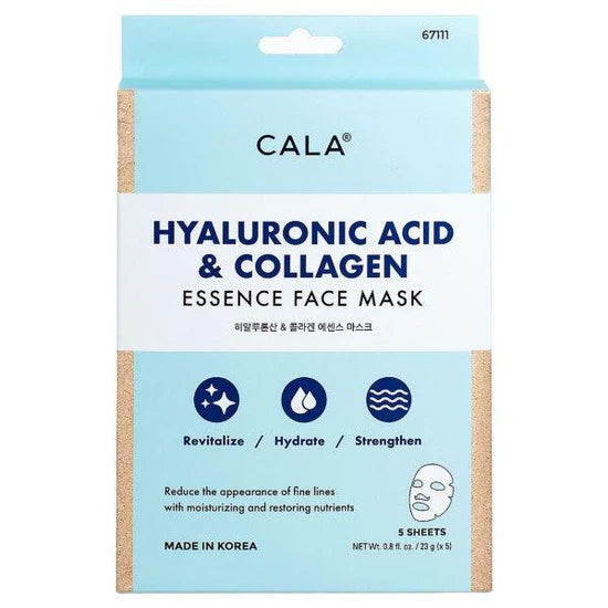 Hyaluronic Acid & Collagen Sheet Mask (5 Pcs)