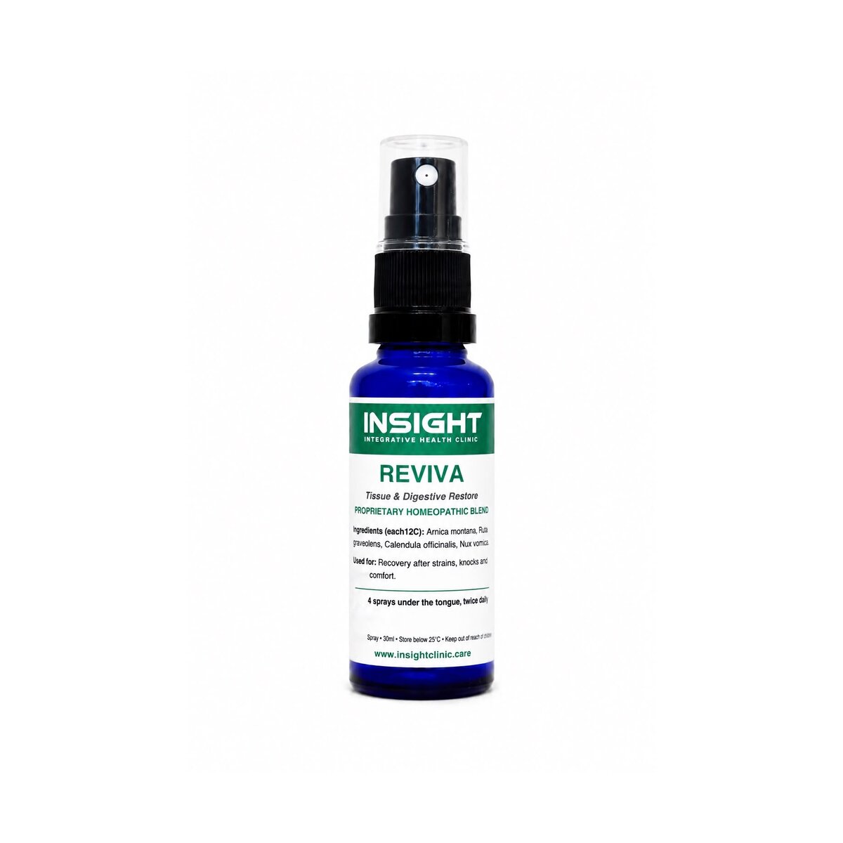 REVIVA — Tissue & Digestive Restore homeopathic oral spray, 30ml bottle