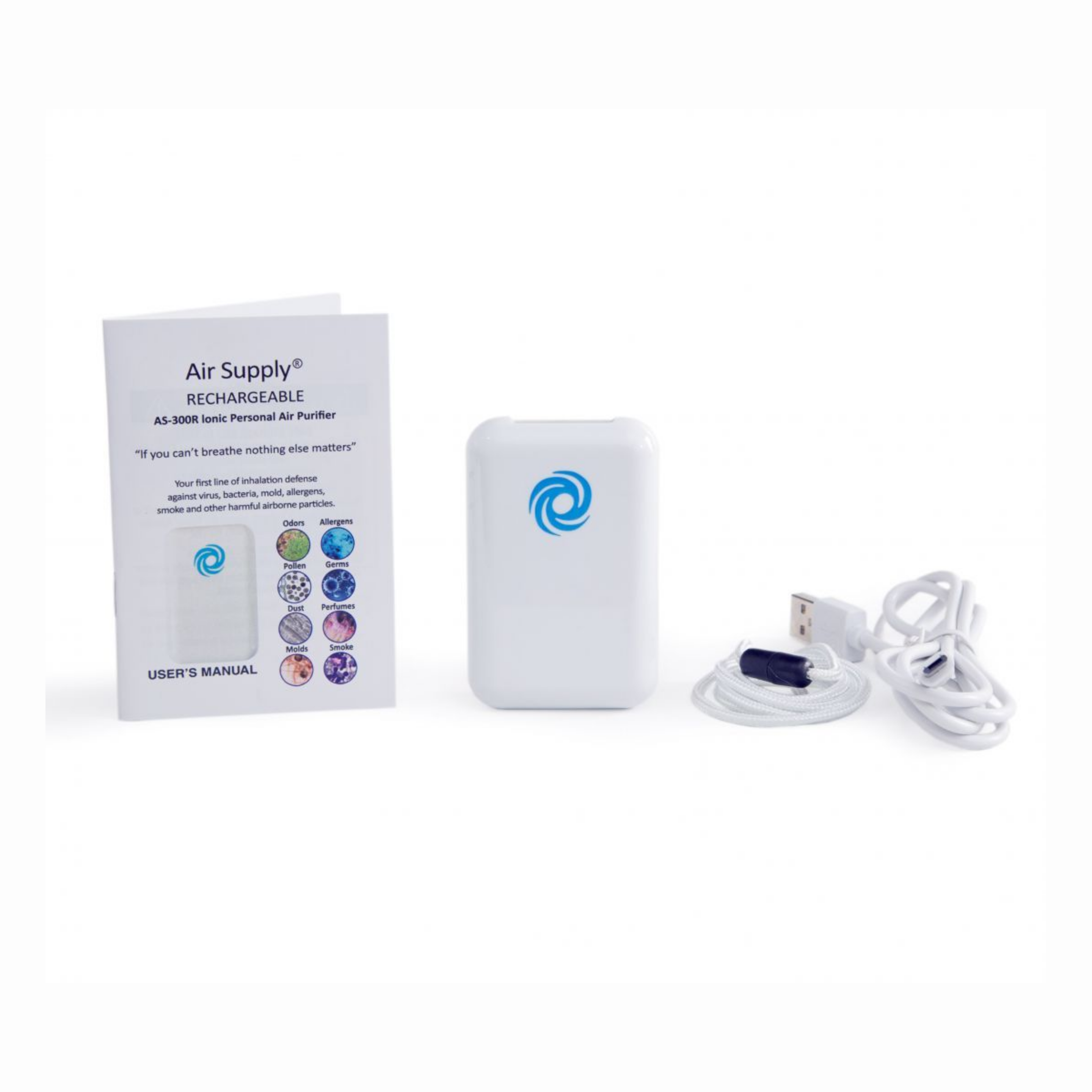 Wearable Ionic Air Purifier (Air Supply AS-300R)