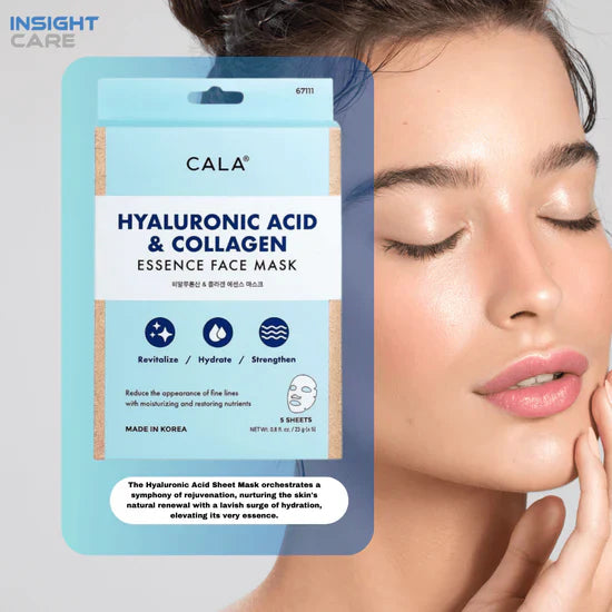 Hyaluronic Acid & Collagen Sheet Mask (5 Pcs)