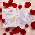 Moisturising Korean Foot Mask Socks: ROSE (3 PAIRS)