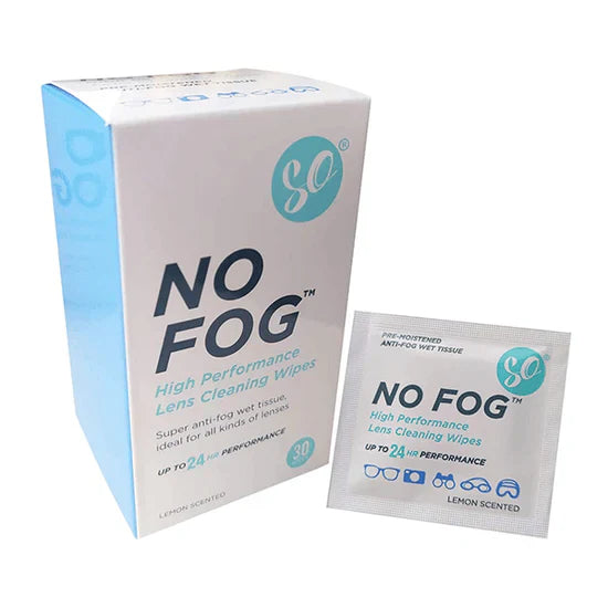 SO: NO FOG, Anti-Fog Lens Cleaning Wipes (30 Packs)