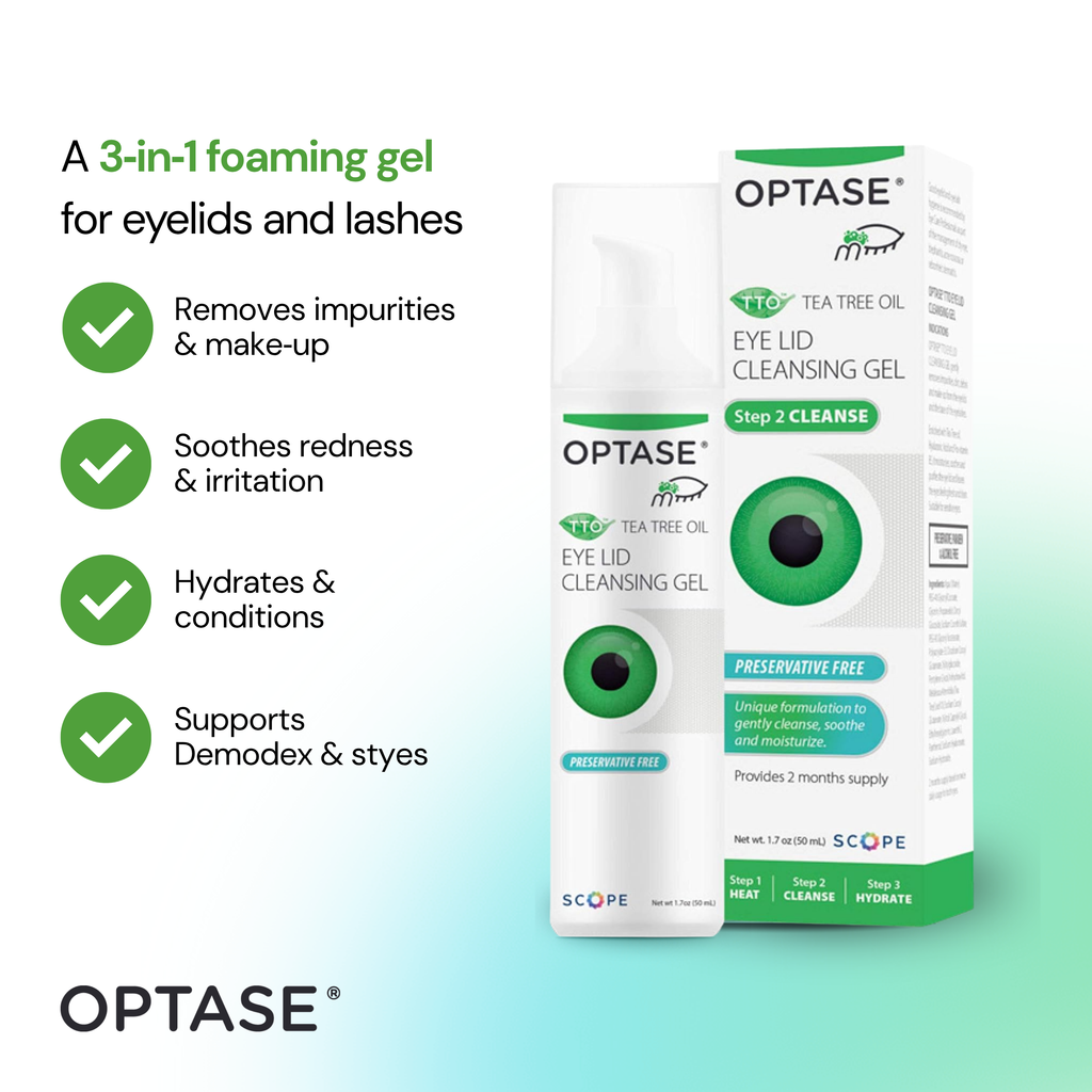 OPTASE: Eyelid Cleansing Gel with Tea Tree Oil (50ml)