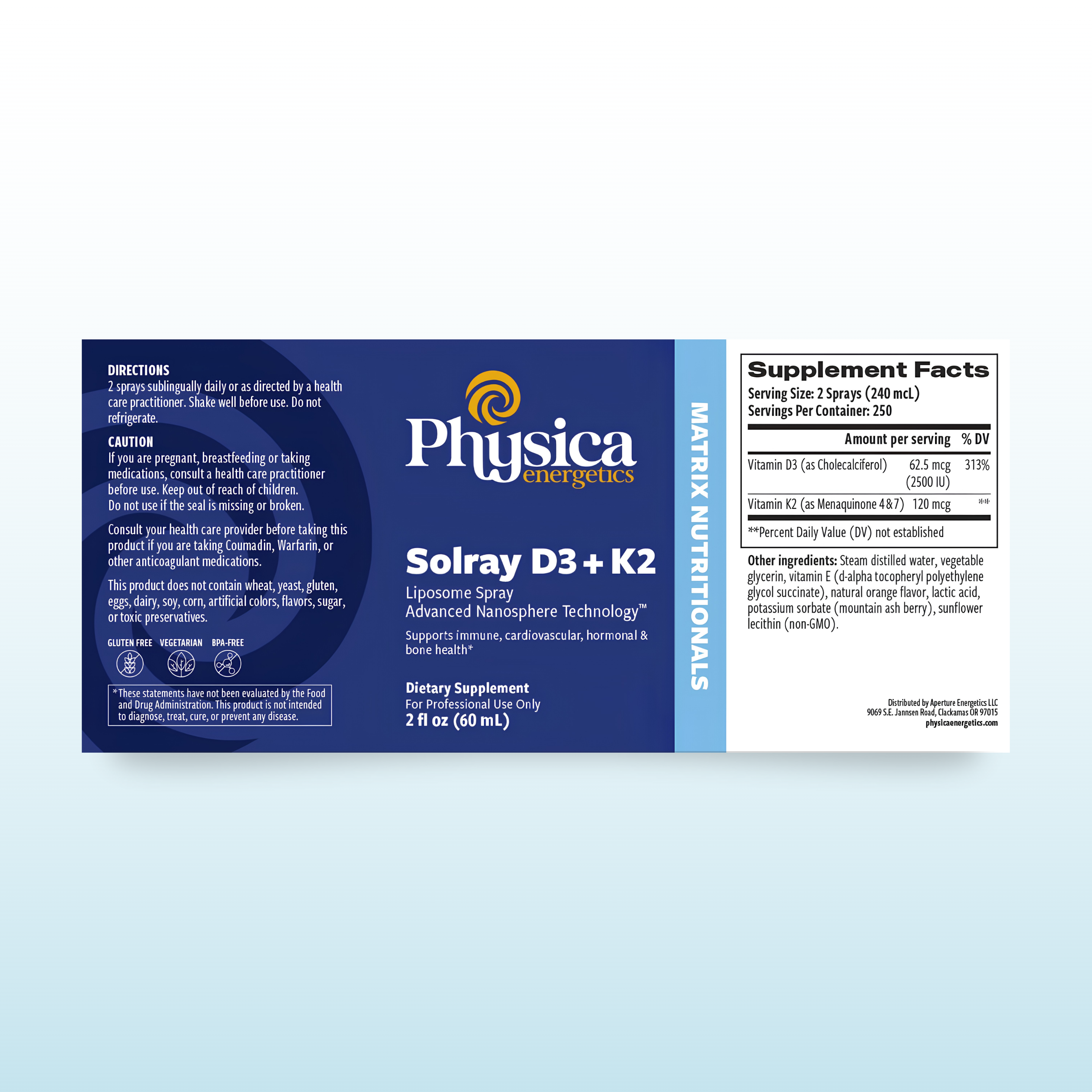Physica Energetics: Solray-D Liposome Spray