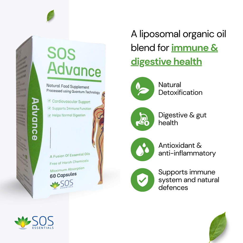 SOS Advanced: Immune Support (Liposomal) Organic Oil , 60 Capsules
